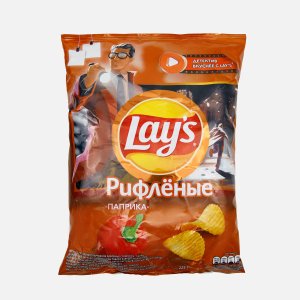 Чипсы Лэйс Рифленые Паприка 225г