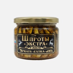 Шпроты Вкусные консервы Экстра в масле ст/б 270г