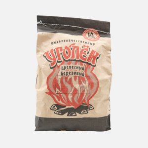 Уголь древесный Уголек отборный 10л 1,4-1,5кг