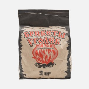 Брикеты древесноугольные Уголек 2кг 