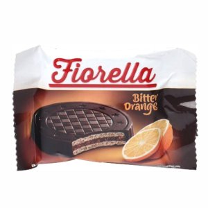 Вафли Фиорелла в темном шоколаде с апельсином 20г