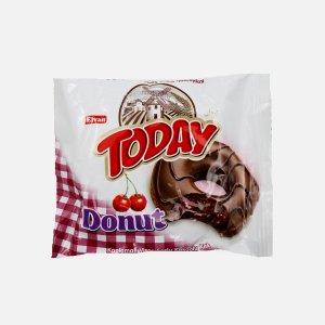 Пончик Тудей Донат в глазури с вишневой начинкой 40г