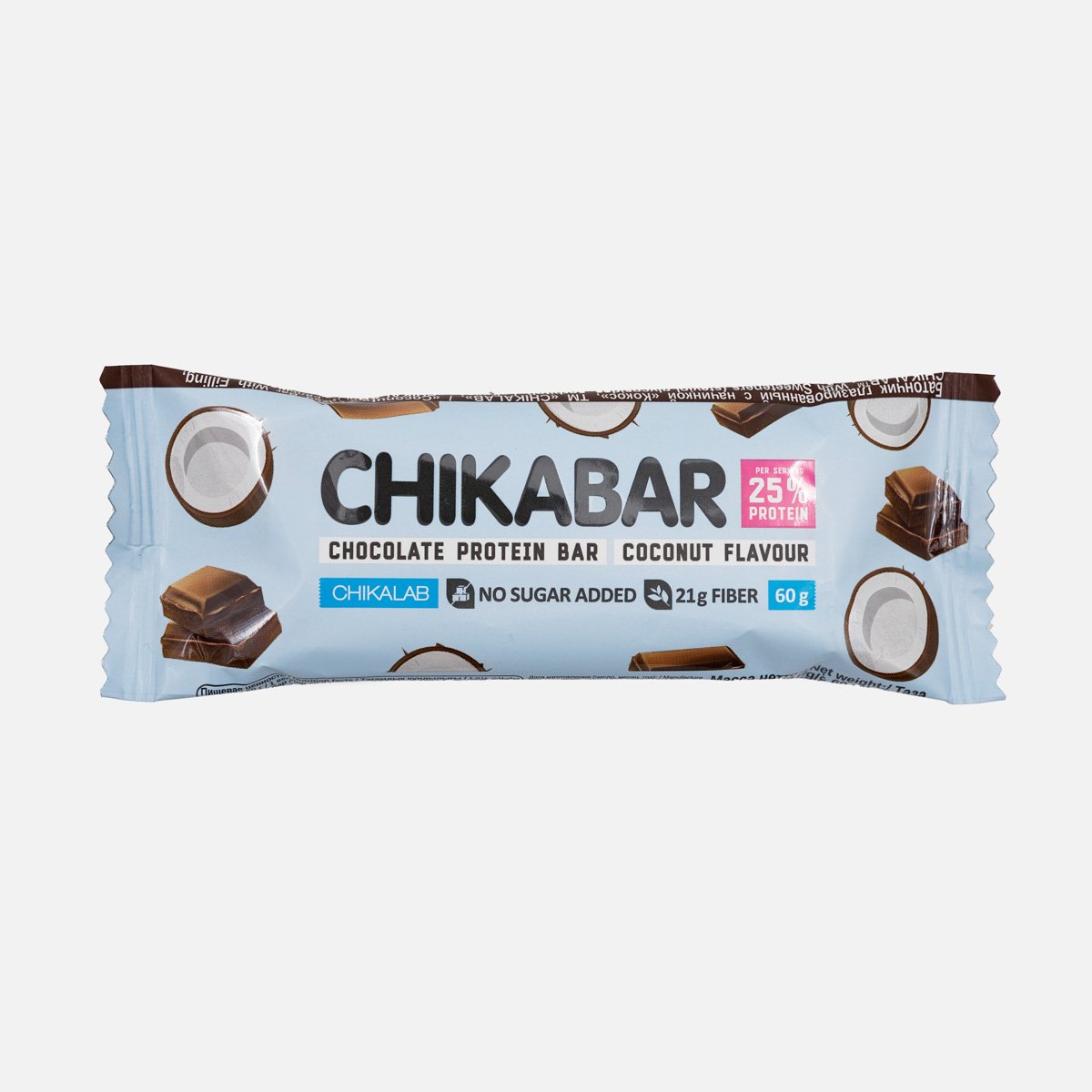 Батончик Чикалаб Кокос глазированный 60г Батончик Чикалаб Кокос глазированный 60г