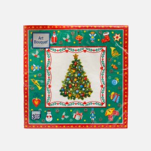 Салфетки АртБукет Новогодняя сказка на зеленом бум 33*33 3сл 20 лист