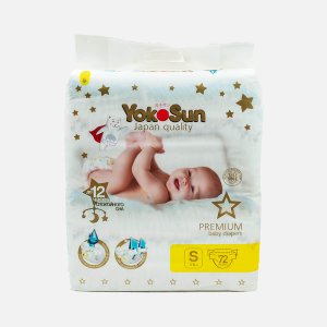 Подгузники-трусики Йокосан Премиум 3-6кг S 72шт