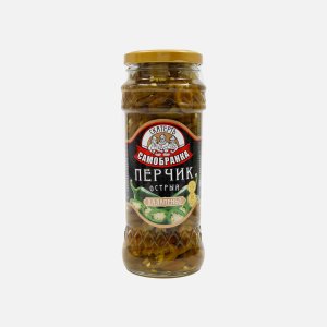 Перчик Скатерть-Самобранка Халапеньо острый ст/б 350г