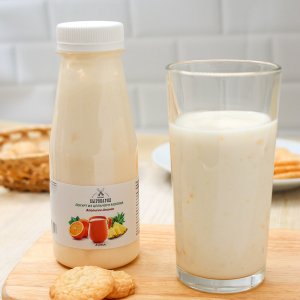Йогурт из цельного молока натуральный апельсин-ананас 250мл
