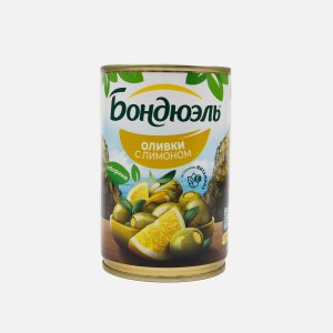 Оливки Бондюэль Мансанилья с лимоном ж/б 314мл