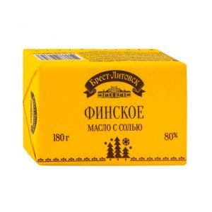 Масло Брест-Литовск Финское кислосливочное соленое в/с 80% 180г