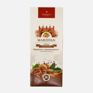 Марципан Поматти с грецким орехом в молочном шоколаде 85г