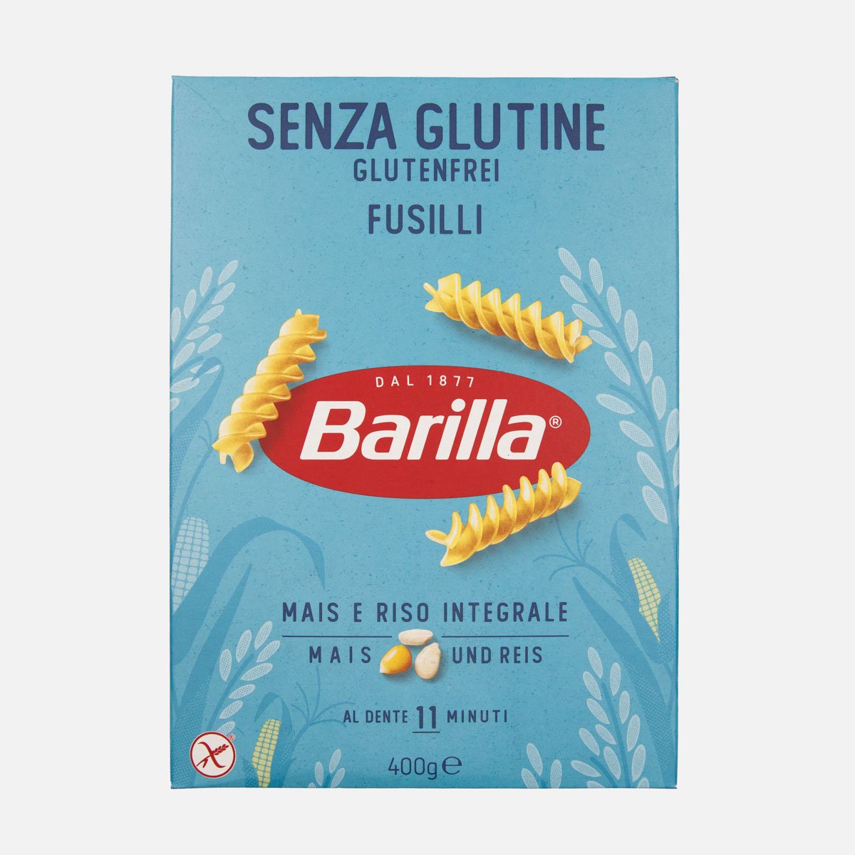 Мак. изд. Барилла Фузилли без глютена к/к 400г Мак. изд. Барилла Фузилли без глютена к/к 400г