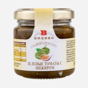 Крем-соус Бреззо сладкий с зелеными томатами и инжиром 40г