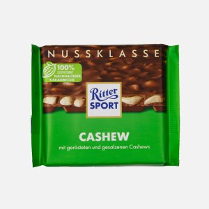 Шоколад Риттер Спорт с кусочками соленого кешью 100г