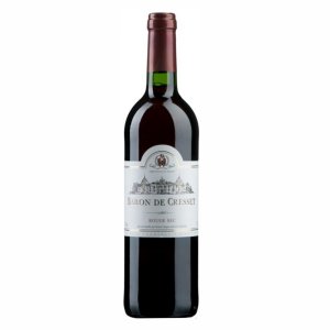 Вино Барон де Крессе ординарное красное полусухое 10-11% ст/б 0,75л