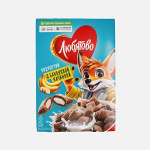 Подушечки Любятово с банановой начинкой к/к 220г