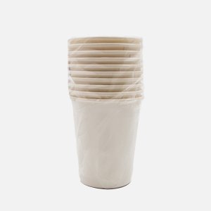 Стакан Фопос 250мл бумажный белый 10шт 17*8*8см