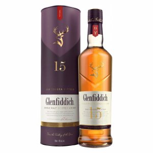 Виски Гленфиддик шотландский односолодовый 15лет 40% туба 0,7л