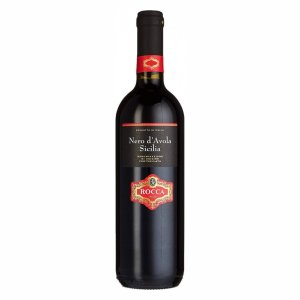Вино Рокка Неро д'Авола Терре Сицил сортовое ординарное красное сухое 13.5% ст/б 0,75л