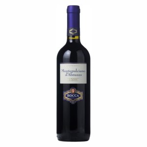 Вино Рокка Монтепульчано д'Абруццо сортовое ординарное красное сухое 12.5% ст/б 0,75л