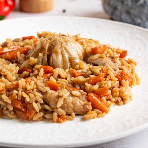 Плов с курицей вес