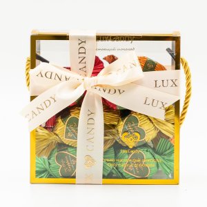 Конфеты Люкс Кэнди Хюррем темный шок с начинкой сливочный крем 340г