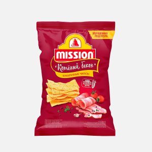 Чипсы Миссион кукурузные со вкусом бекона 150г