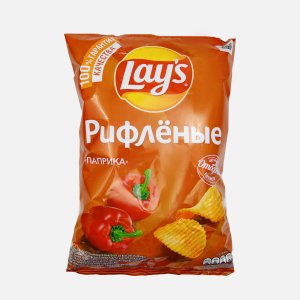 Чипсы Лэйс Паприка рифленые пл/уп 140г