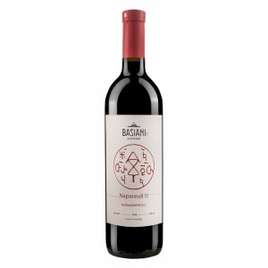 Вино Басиани Напареули сортовое выдержанное красное сухое 13% ст/б 0,75л
