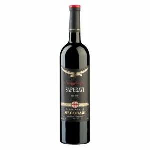 Вино Мегобари Саперави ординарное сортовое красное сухое 7.5-12% ст/б 0,75л