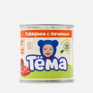Пюре Тёма Говядина с печенью с 8мес ж/б 90г