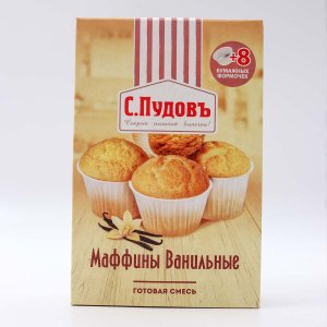 Смесь Пудофф Маффины ванильные к/к 250г
