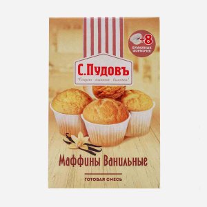 Смесь С.Пудовъ Маффины ванильные к/к 250г
