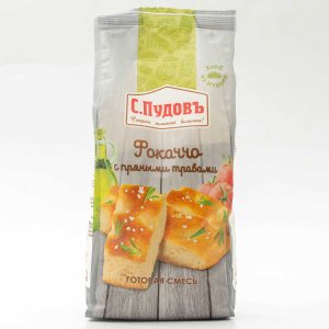 Смесь Пудофф Фокаччо с пряными травами 400г