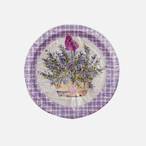 Набор тарелок НД Плей d230мм Лаванда-2 6шт бум 24х24х0,5см