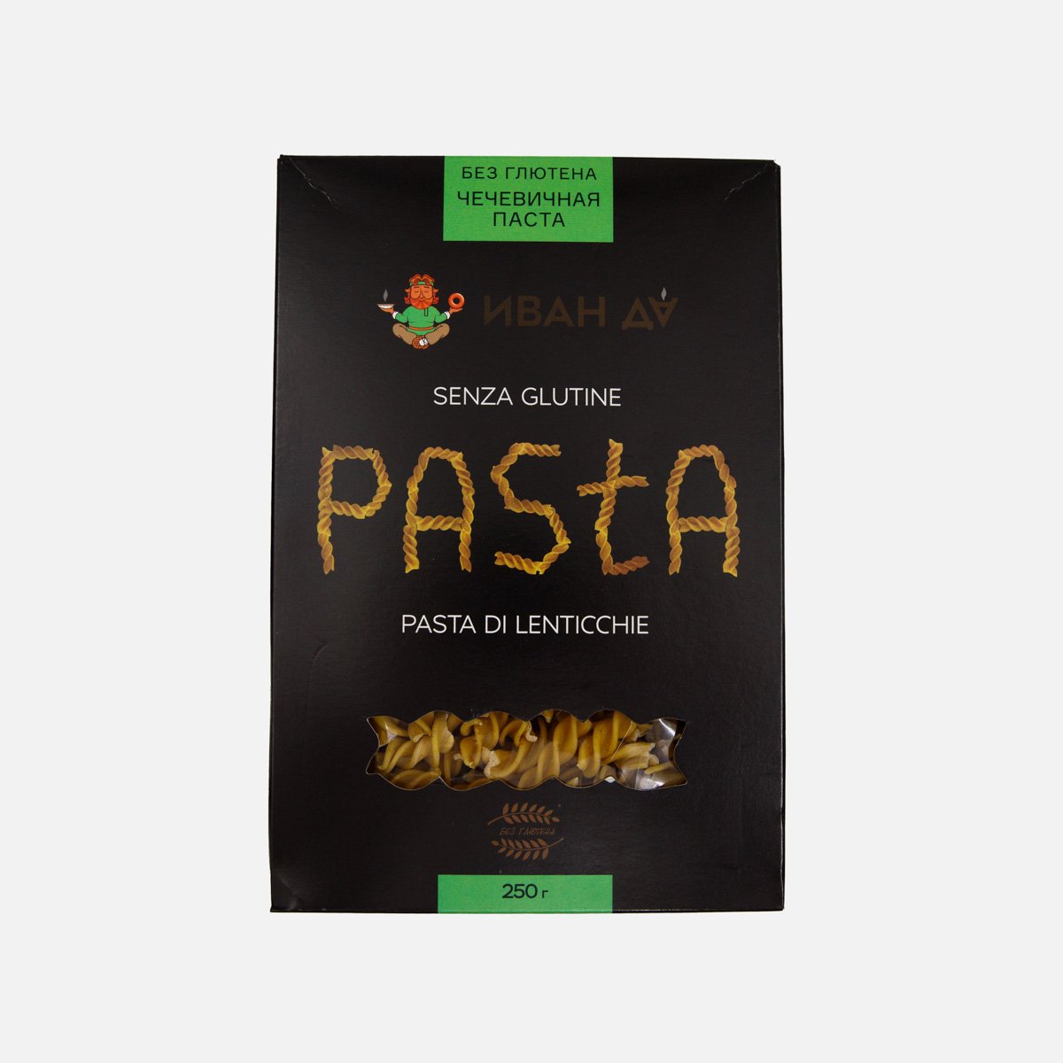 Мак. изд. Иван Да Паста Чечевичная безглютеновая к/к 250г Мак. изд. Иван Да Паста Чечевичная безглютеновая к/к 250г