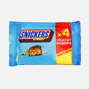Батончик Сникерс Криспер шоколадный пл/уп 4*40г