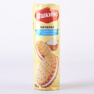 Печенье Яшкино затяжное со сливочным кремом 190г