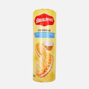 Печенье Яшкино затяжное со сливочным кремом 190г
