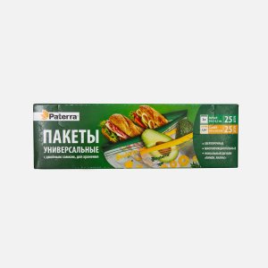 Пакет Патерра универ с двойн замком 20,5х20,5см/24х26,5см Лимон/ананас