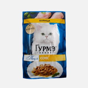 Корм Гурмэ Перл Курица в соусе пауч 75г