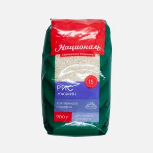 Рис Националь Жасмин пл/уп 900г