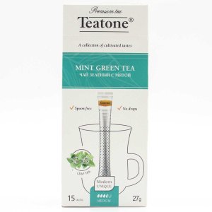 Чай Титон зеленый с мятой в стиках 15*1,8г