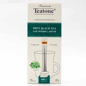 Чай Титон черный с мятой в стиках 15*1,8г