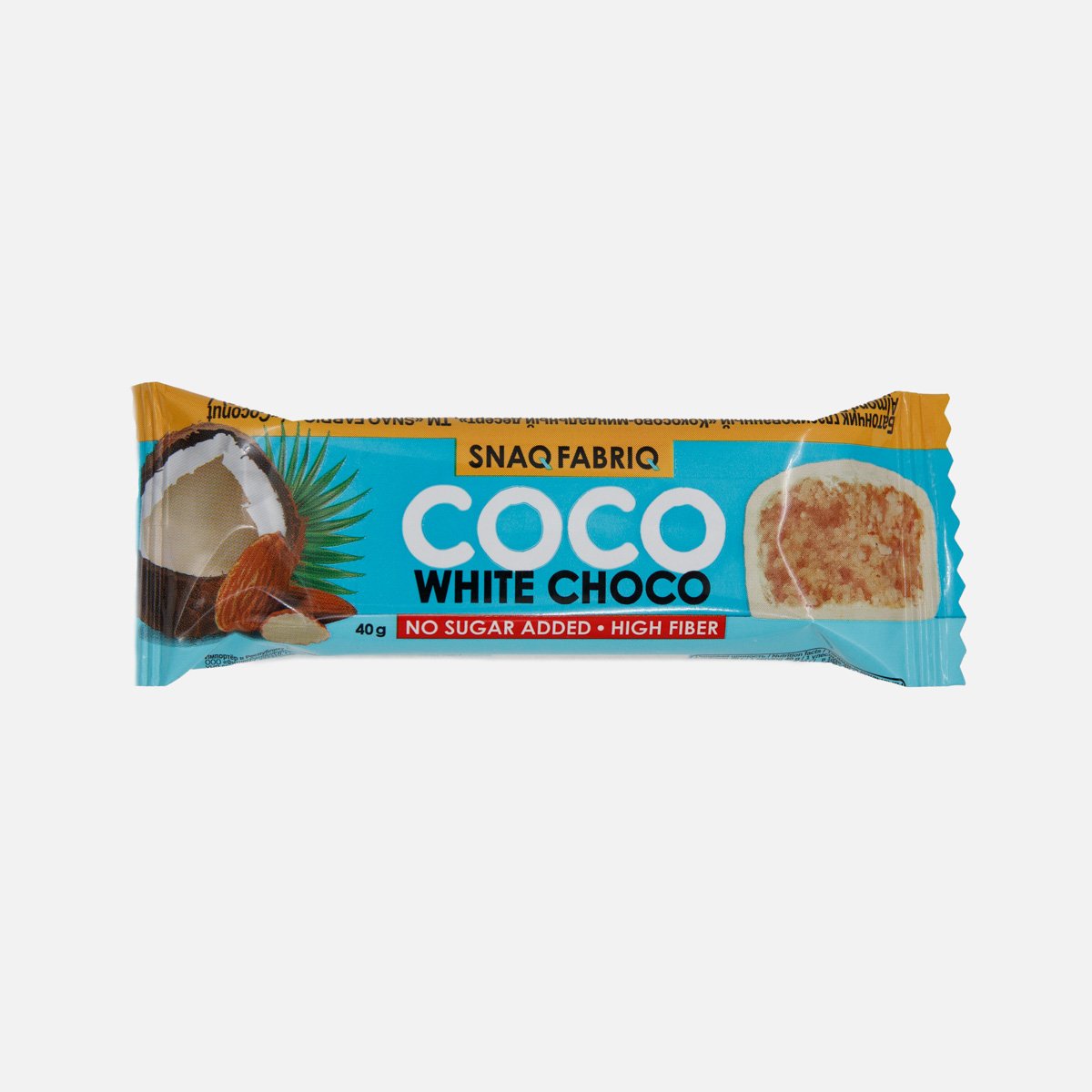 Батончик Снэк Фабрик Кокосово- миндальный десерт глазиров 40г Батончик Снэк Фабрик Кокосово- миндальный десерт глазиров 40г