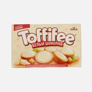 Конфеты Тоффифе Белый шоколад к/к 125г