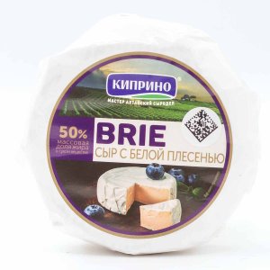 Сыр Киприно Бри мягкий с белой плесенью 50% к/к 125г