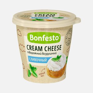 Сыр Бонфесто творож Крем Чиз Песто и базилик 65% пл/ст 125г