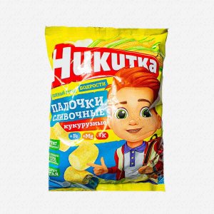Палочки Никитка Кукурузные сливочные пл/уп 80г