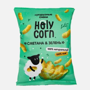 Снеки Холи Корн Сметана и зелень кукурузные 50г