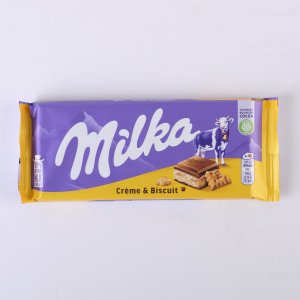 Шоколад Милка Крем энд Бисквит молочный 100г